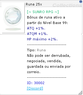 Descrição da Runa 25x
